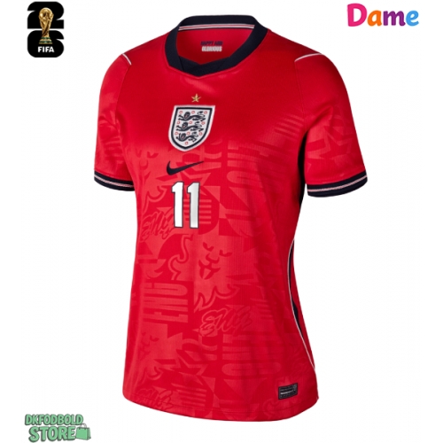 England Marcus Rashford #11 Replika Udebanetrøje Dame VM 2026 Kortærmet